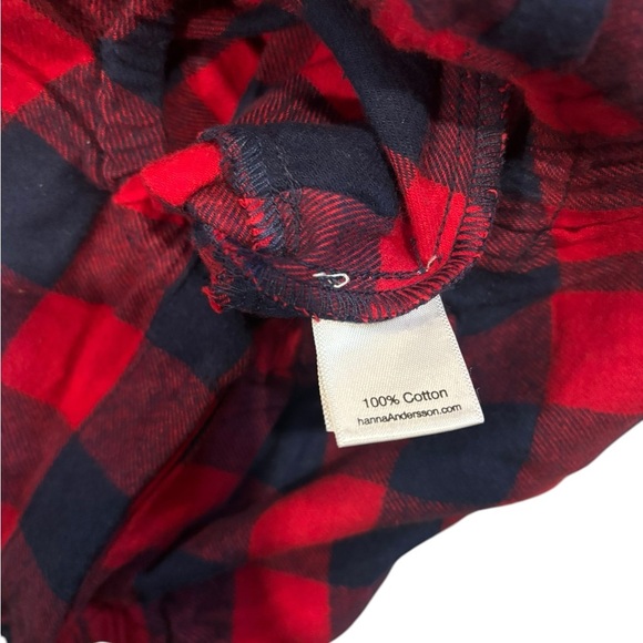 Hanna Andersson ~ Buffalo Plaid Flannel Romper - Picture 5 of 5
